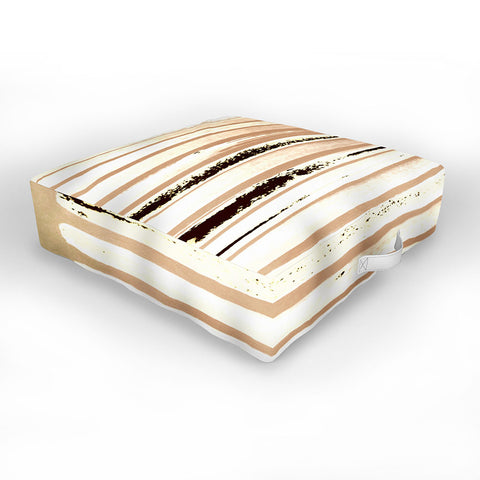 ANoelleJay Brown Earth Lines Outdoor Floor Cushion