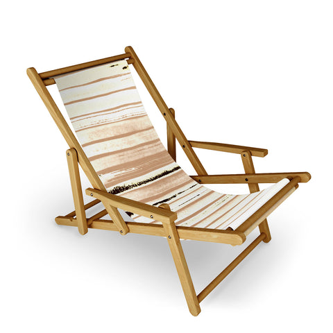 ANoelleJay Brown Earth Lines Sling Chair