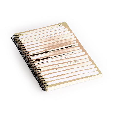ANoelleJay Brown Earth Lines Spiral Notebook