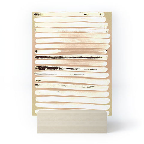 ANoelleJay Brown Earth Lines Mini Art Print