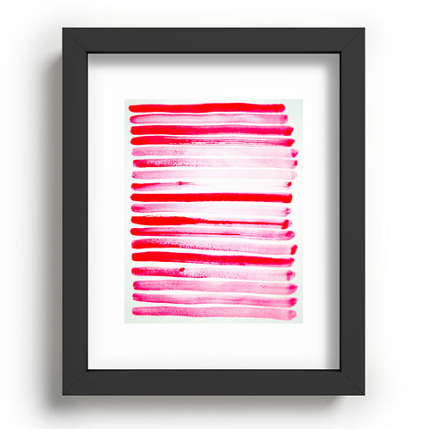 ANoelleJay Christmas Candy Cane Red Stripe Recessed Framing Rectangle