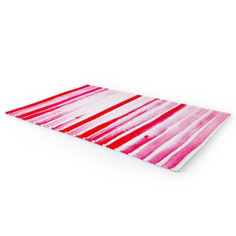 ANoelleJay Christmas Candy Cane Red Stripe Area Rug