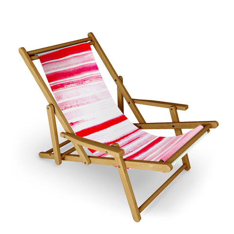 ANoelleJay Christmas Candy Cane Red Stripe Sling Chair