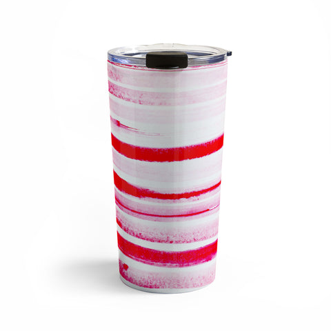 ANoelleJay Christmas Candy Cane Red Stripe Travel Mug