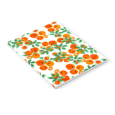 ANoelleJay Fresh Orange Juice Pattern Notebook