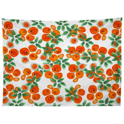 ANoelleJay Fresh Orange Juice Pattern Tapestry