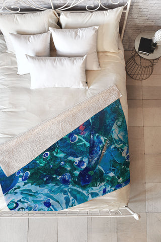 ANoelleJay Look Into The Deep Fleece Throw Blanket