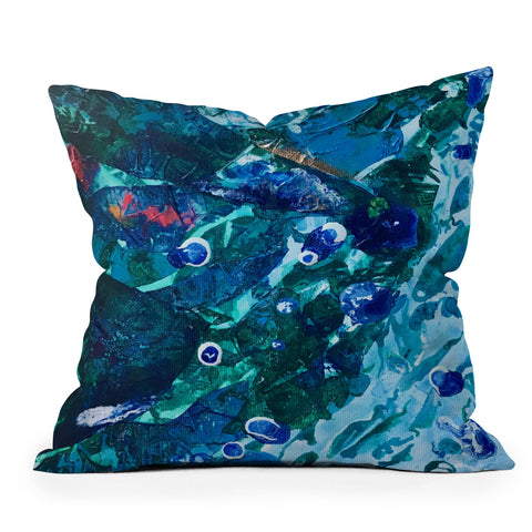 ANoelleJay Look Into The Deep Throw Pillow