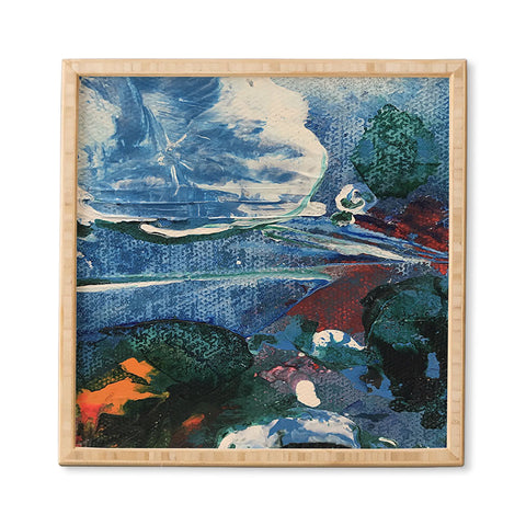 ANoelleJay Mini World Environmental Blues 2 Framed Wall Art