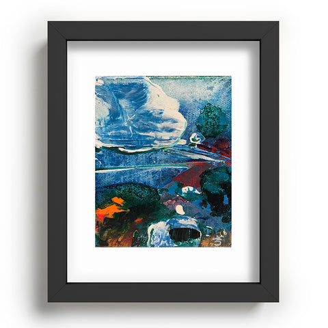 ANoelleJay Mini World Environmental Blues 2 Recessed Framing Rectangle