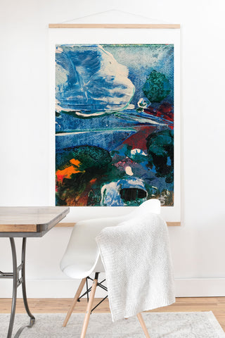 ANoelleJay Mini World Environmental Blues 2 Art Print And Hanger