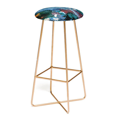 ANoelleJay Mini World Environmental Blues 2 Bar Stool