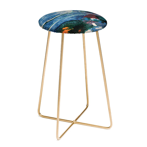 ANoelleJay Mini World Environmental Blues 2 Counter Stool