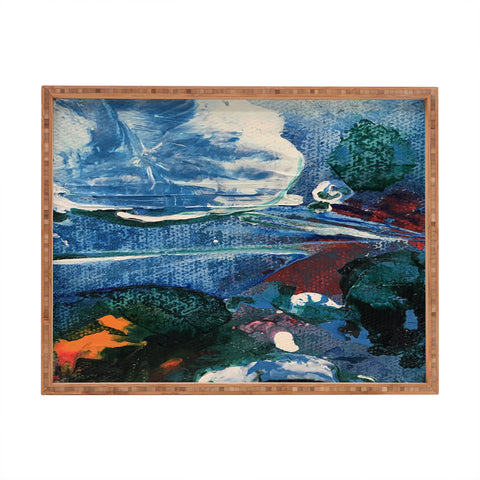 ANoelleJay Mini World Environmental Blues 2 Rectangular Tray