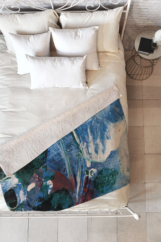 ANoelleJay Mini World Environmental Blues 2 Fleece Throw Blanket