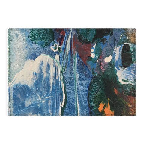 ANoelleJay Mini World Environmental Blues 2 Outdoor Rug