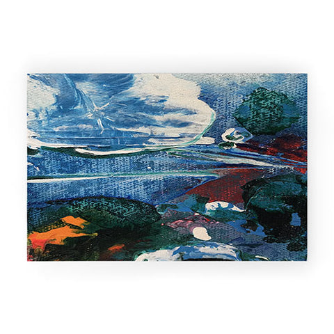 ANoelleJay Mini World Environmental Blues 2 Welcome Mat