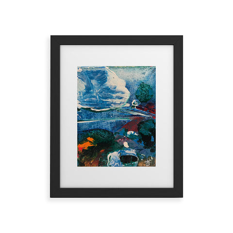 ANoelleJay Mini World Environmental Blues 2 Framed Art Print
