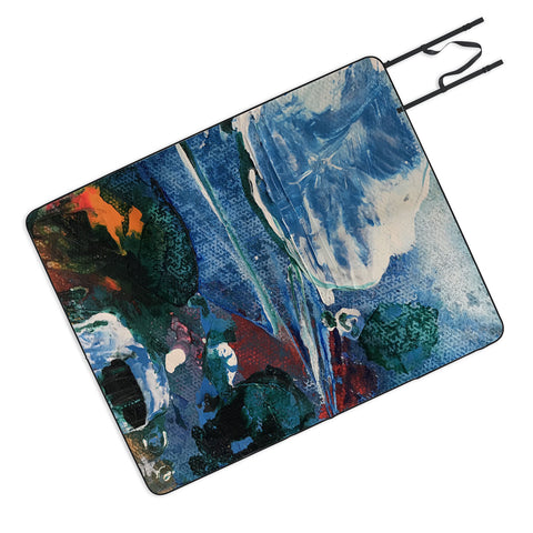 ANoelleJay Mini World Environmental Blues 2 Picnic Blanket