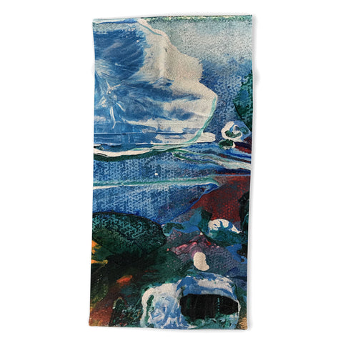 ANoelleJay Mini World Environmental Blues 2 Beach Towel