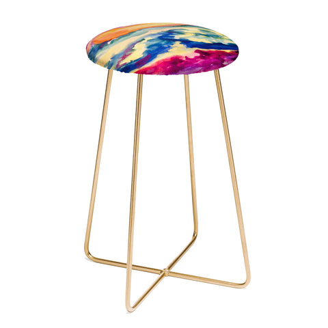 ANoelleJay My Starry Watercolor Night Counter Stool