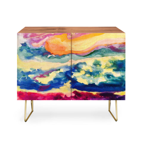 ANoelleJay My Starry Watercolor Night Credenza
