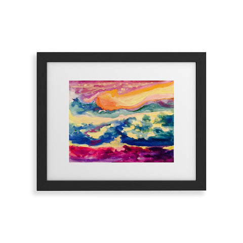ANoelleJay My Starry Watercolor Night Framed Art Print