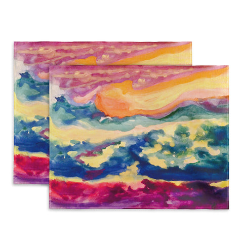 ANoelleJay My Starry Watercolor Night Placemat