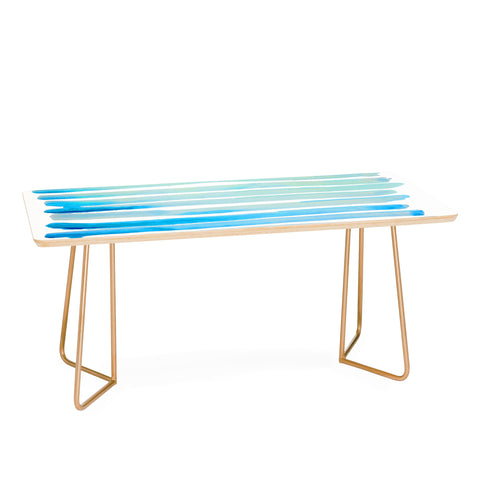 ANoelleJay New Year Blue Water Lines Coffee Table