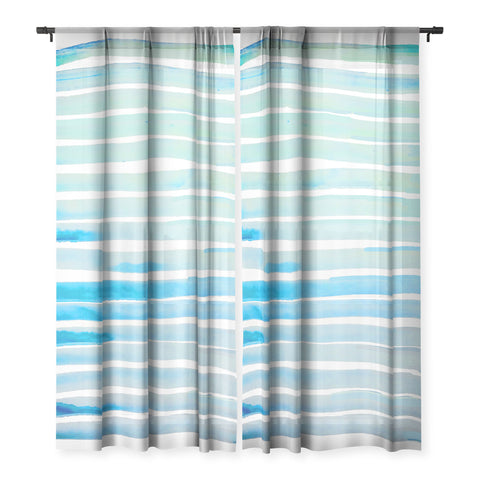 ANoelleJay New Year Blue Water Lines Sheer Non Repeat