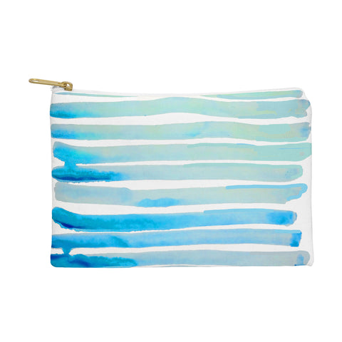 ANoelleJay New Year Blue Water Lines Pouch