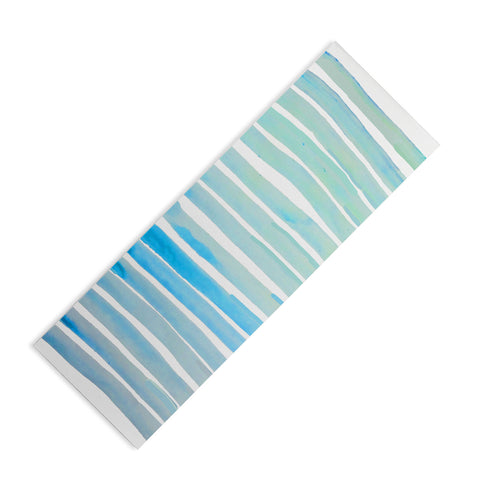ANoelleJay New Year Blue Water Lines Yoga Mat