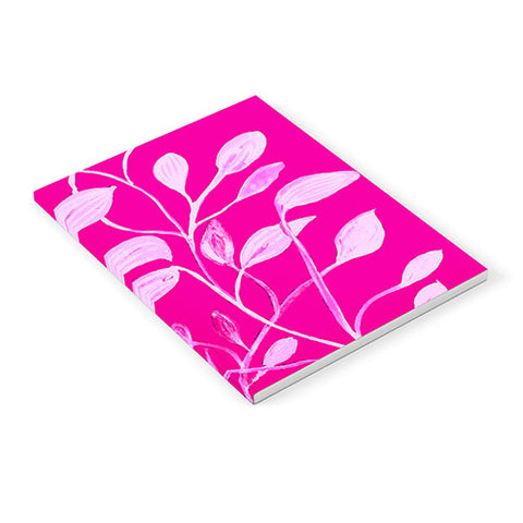 ANoelleJay Pink Leaves 1 Notebook