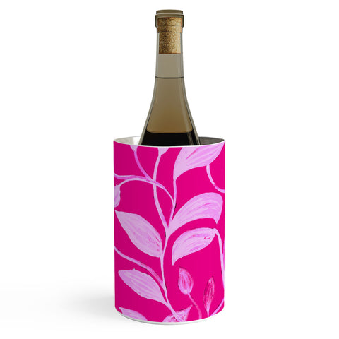 ANoelleJay Pink Leaves 1 Wine Chiller