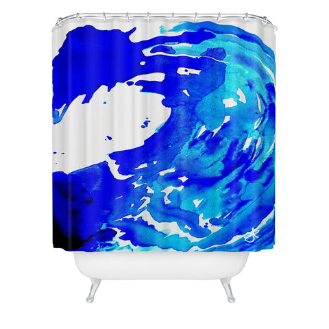 ANoelleJay Save The Water Watercolour Shower Curtain