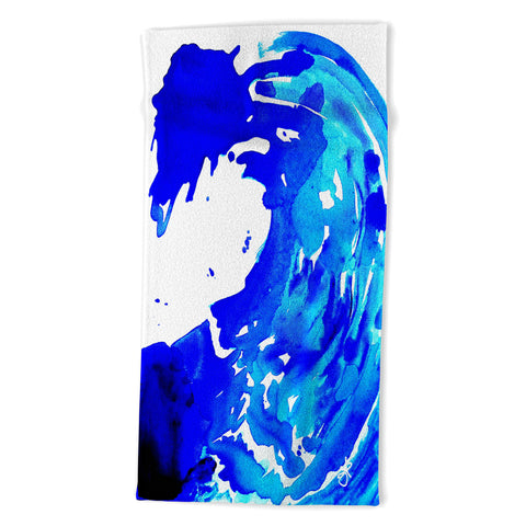 ANoelleJay Save The Water Watercolour Beach Towel