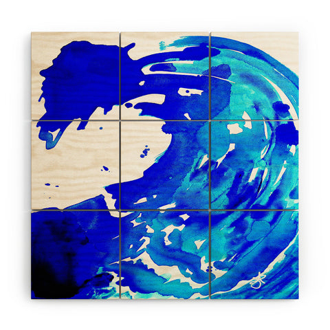 ANoelleJay Save The Water Watercolour Wood Wall Mural