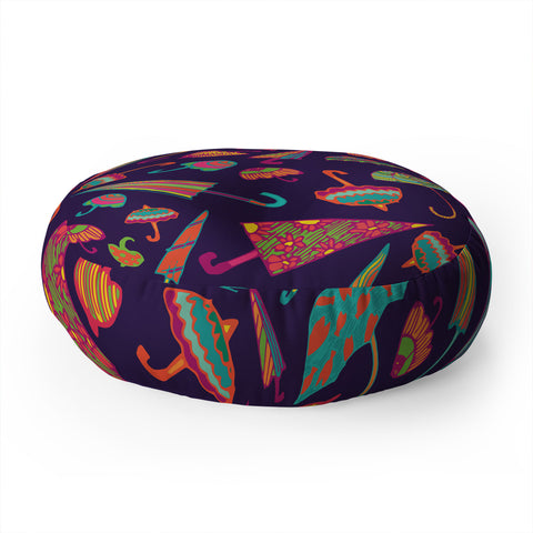 Arcturus April Showers Umbrellas Floor Pillow Round