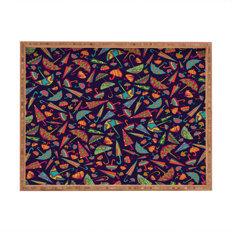 Arcturus April Showers Umbrellas Rectangular Tray