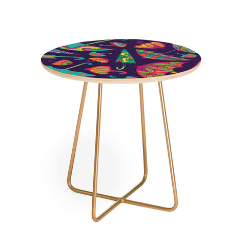 Arcturus April Showers Umbrellas Round Side Table