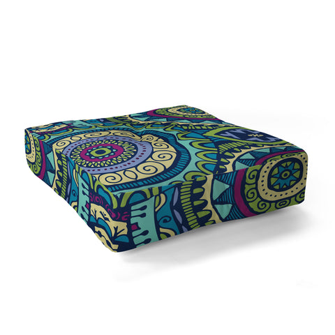 Arcturus Aqua Floor Pillow Square