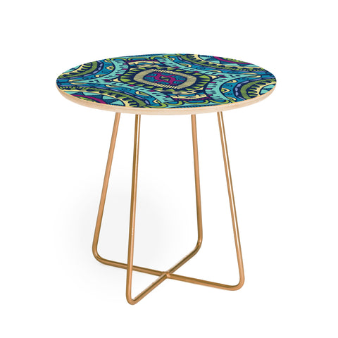 Arcturus Aqua Round Side Table