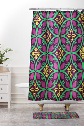 Arcturus Baroque 1 Shower Curtain And Mat