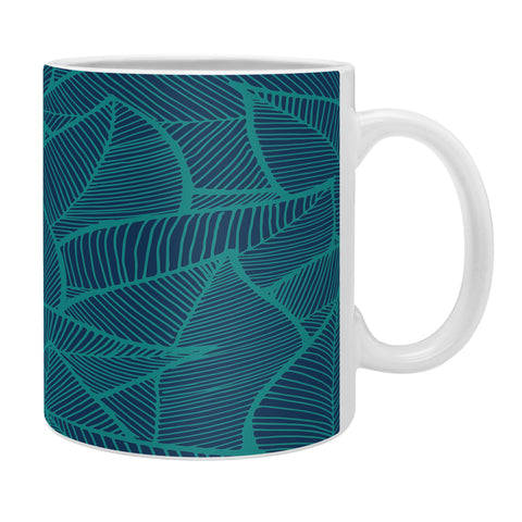 Arcturus Blue Green Leaves Coffee Mug