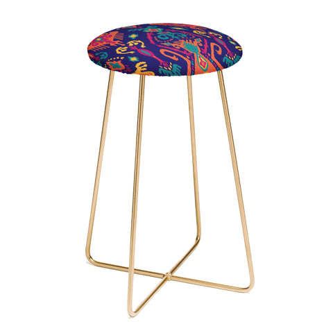 Arcturus Cloud Tie Deep Ocean Counter Stool