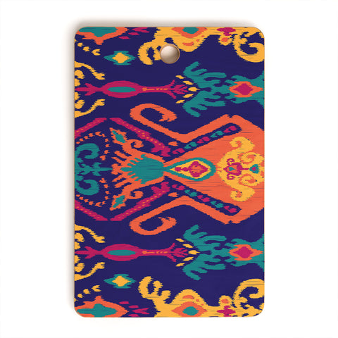 Arcturus Cloud Tie Deep Ocean Cutting Board Rectangle