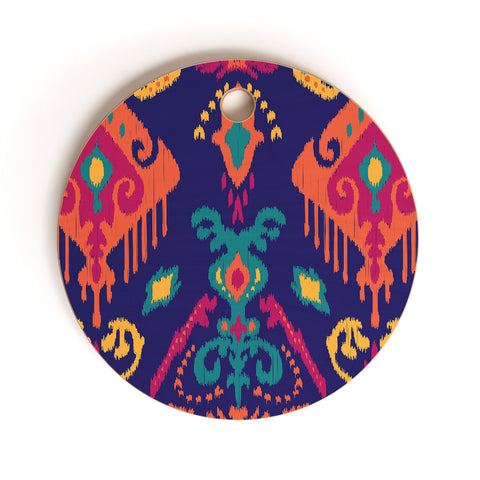 Arcturus Cloud Tie Deep Ocean Cutting Board Round