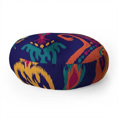 Arcturus Cloud Tie Deep Ocean Floor Pillow Round