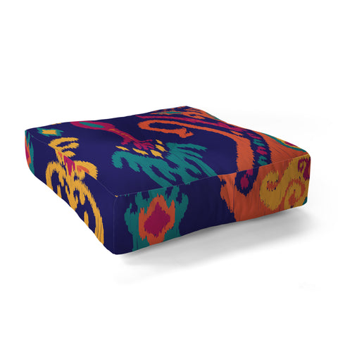 Arcturus Cloud Tie Deep Ocean Floor Pillow Square