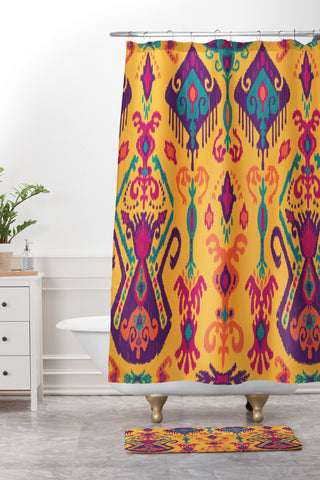 Arcturus Cloud Tie Sunshine Shower Curtain And Mat